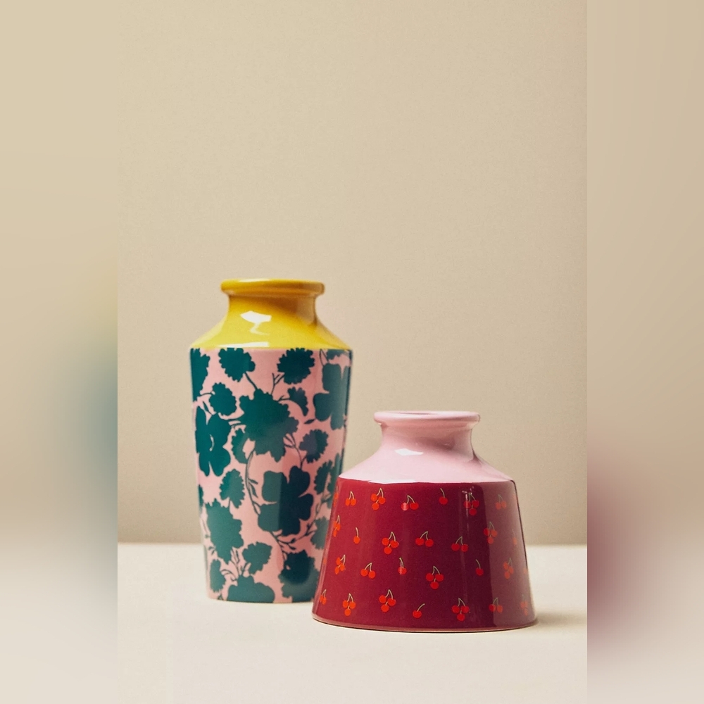 Anthropologie Lara Patterned Stoneware Vase - Picture 3 of 3